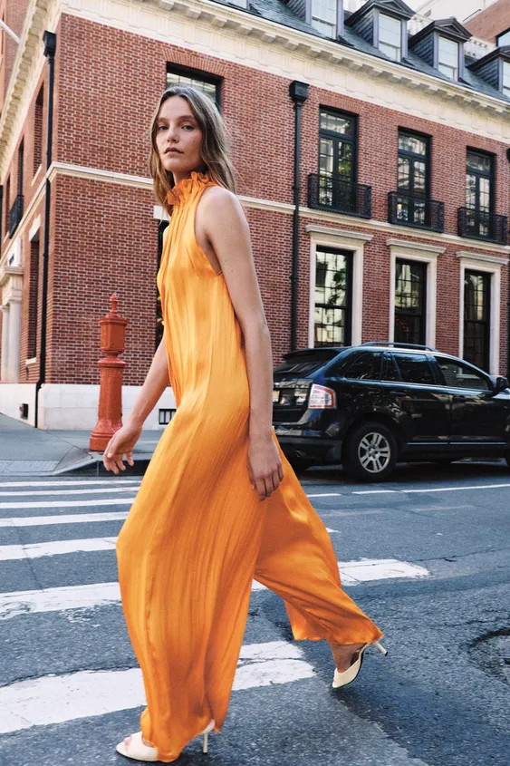ZW COLLECTION SATIN JUMPSUIT | Zara UK