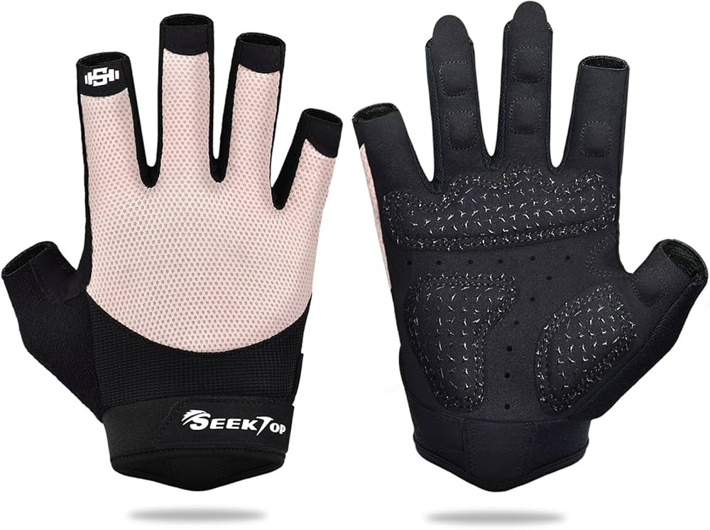Seektop Breathable Workout Gloves for Women & Men, Thick Padded Weight Lifting Gloves, Full Palm ... | Amazon (US)