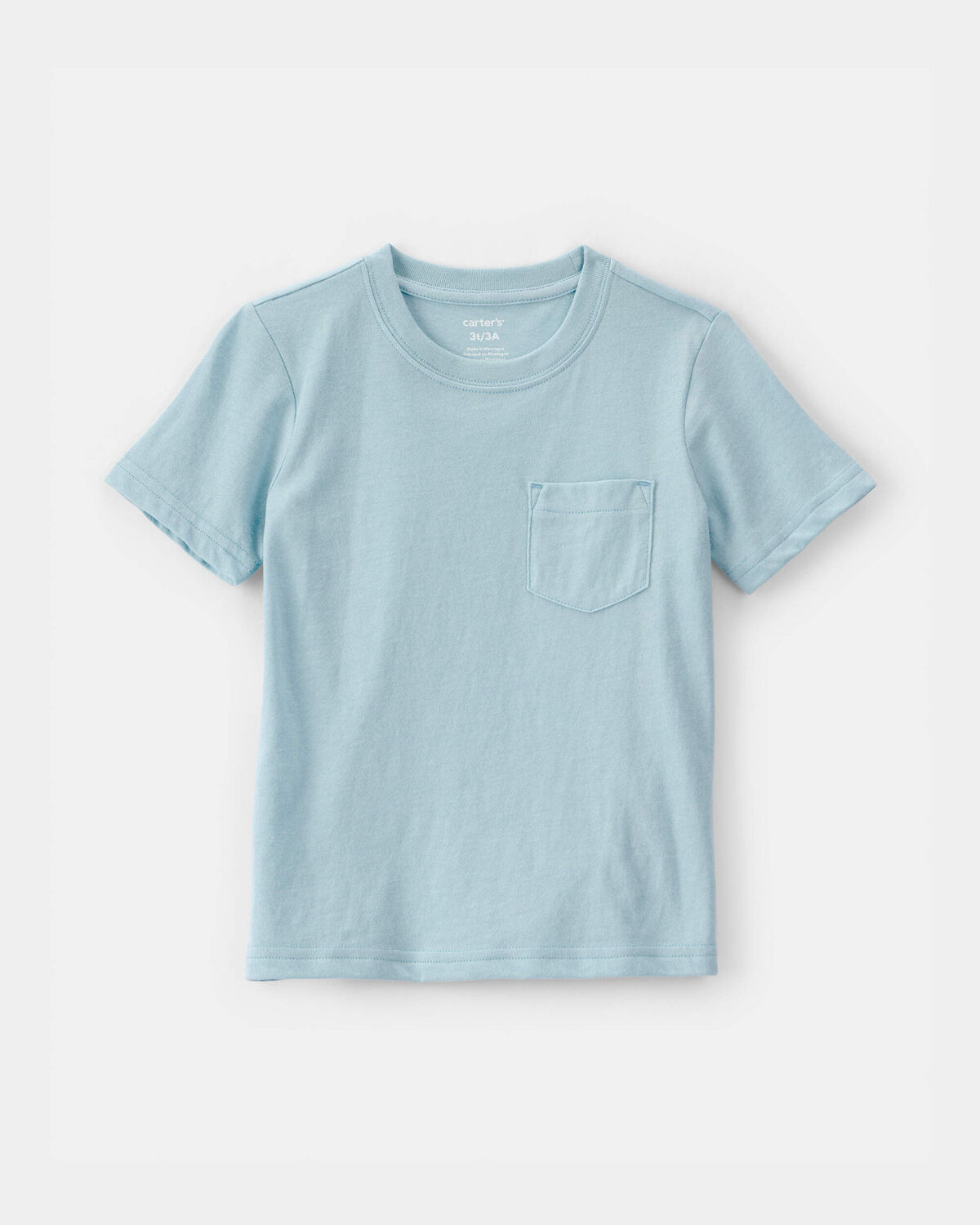Toddler Solid Pocket T-Shirt - Blue | Carter's Inc