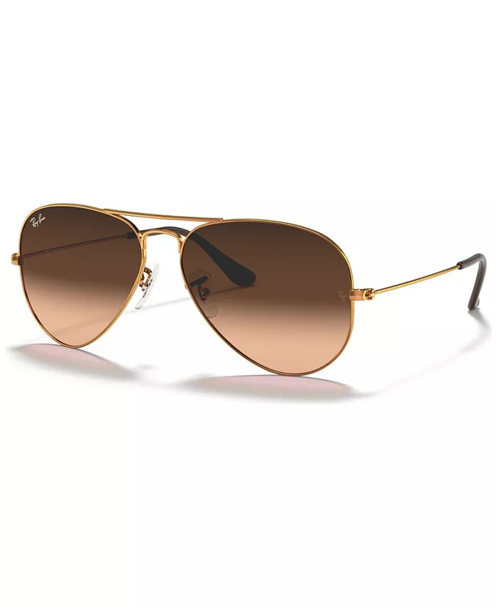 Unisex Sunglasses, RB3025 AVIATOR GRADIENT | Macy's
