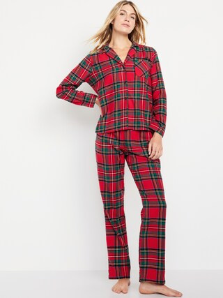 Matching Flannel Pajama Set for Women | Old Navy (US)