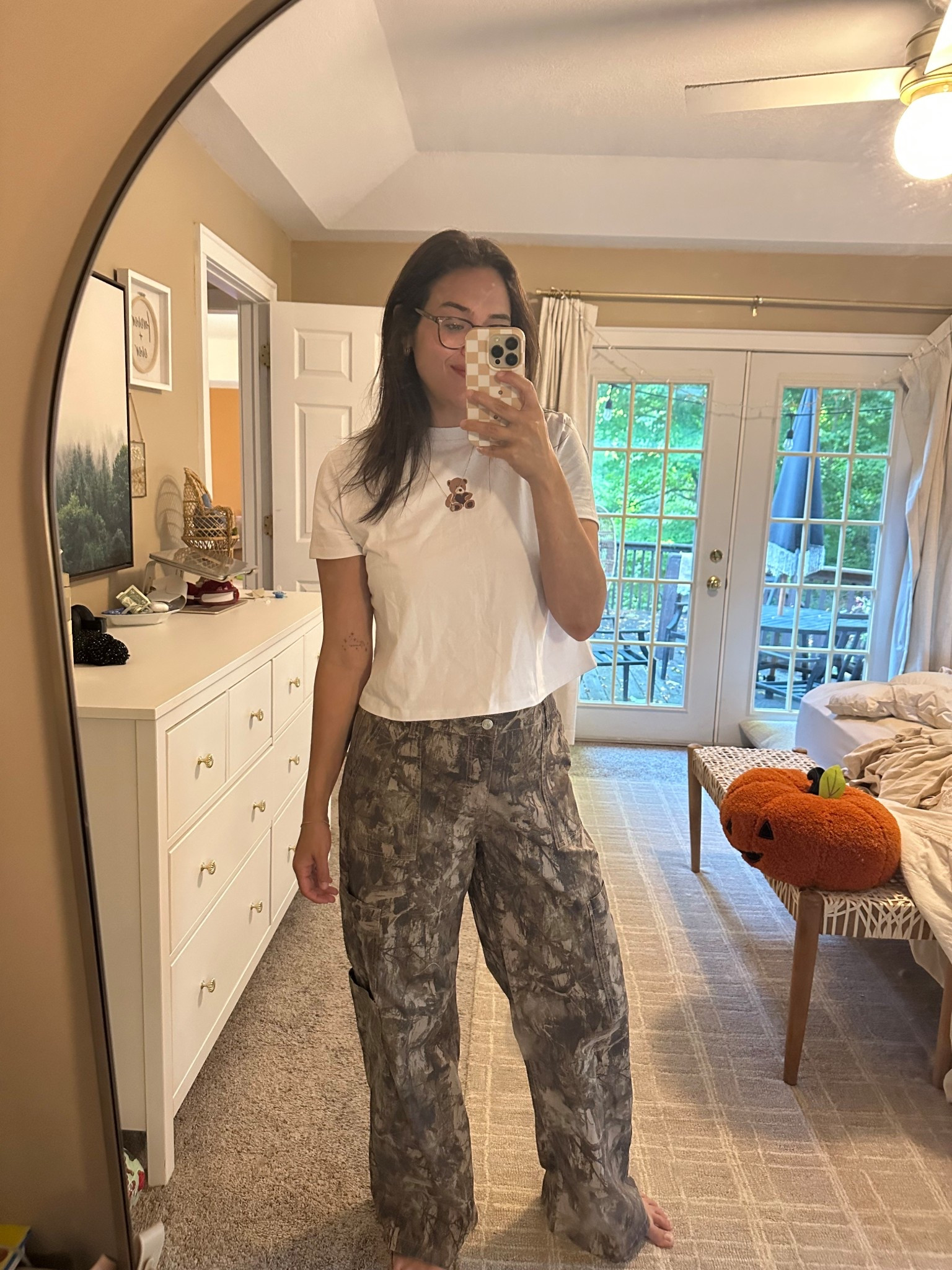 Walmart fashion mom outfit midsize. Pants run big but wearing TTS

#LTKMidsize #LTKSeasonal #LTKFindsUnder50