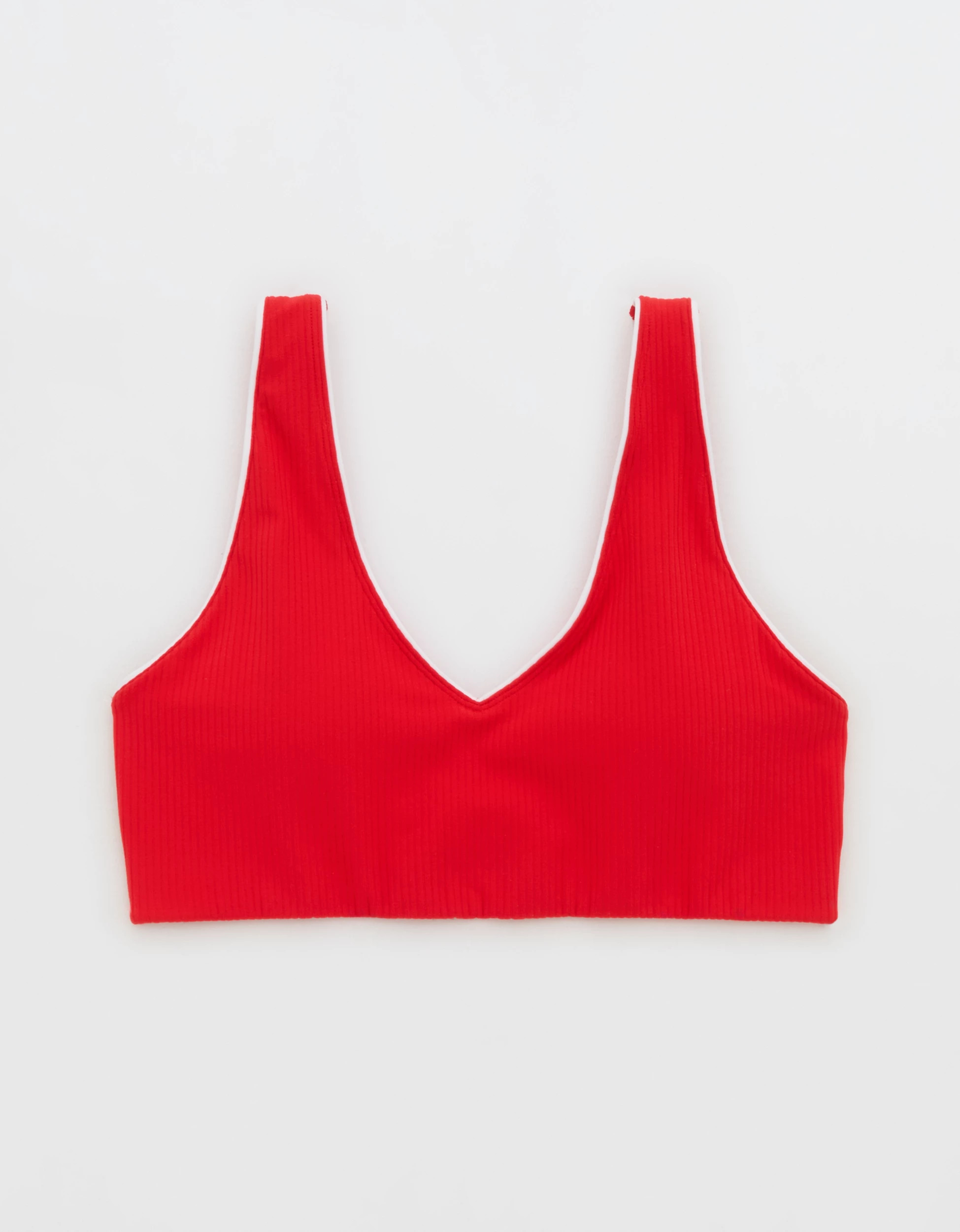 OFFLINE By Aerie Real Me XTRA Rib Piping Sports Bra | Aerie
