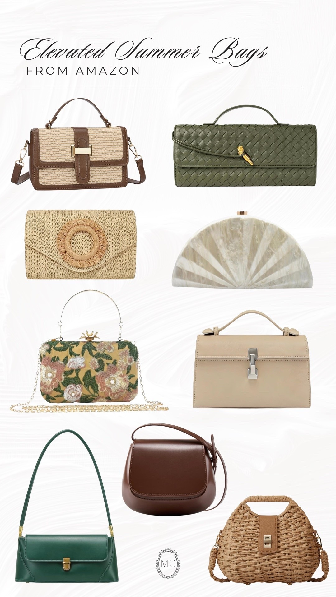 Elevated Summer Bags! All from Amazon 🤍🔗 #amazonpurses #amazonspring

#LTKWedding #LTKSaleAlert #LTKootd