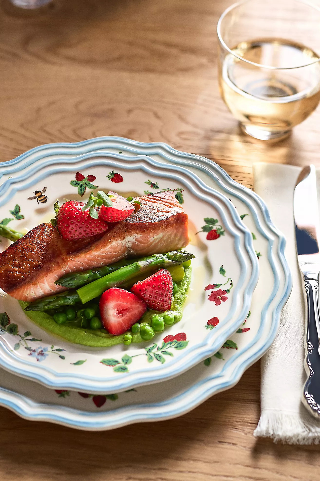 Camille Stoneware Dessert Plates, Set of 4 | Anthropologie (US)