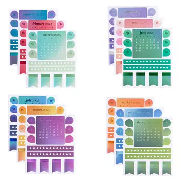 Mini Calendar Sticker Pack 2025 | Erin Condren | Erin Condren