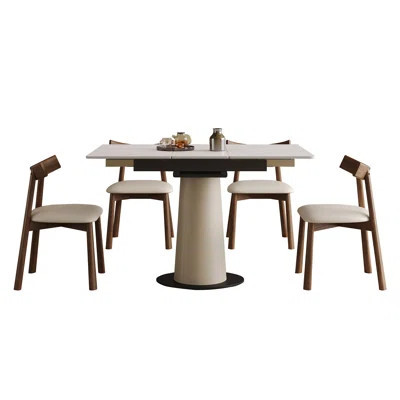 23.62"- 118"Modern Extendable Dining Table,Seats 2-10 People,,Space-Saving Wood Dining Table For Kitchen/Dining Room/Living Room,Perfect For Family Ga | Wayfair North America