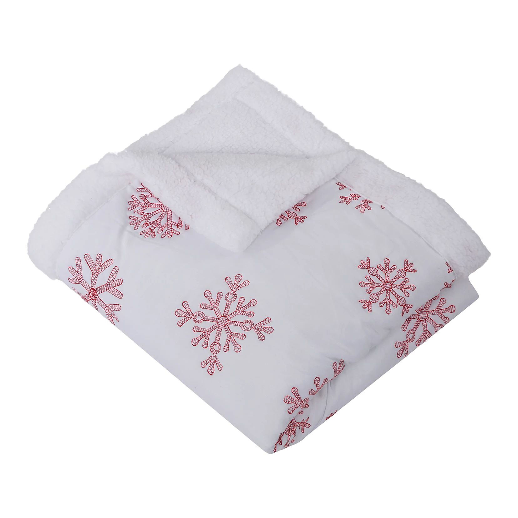 Levtex Home Red Snowflake Sherpa Throw | Kohl's