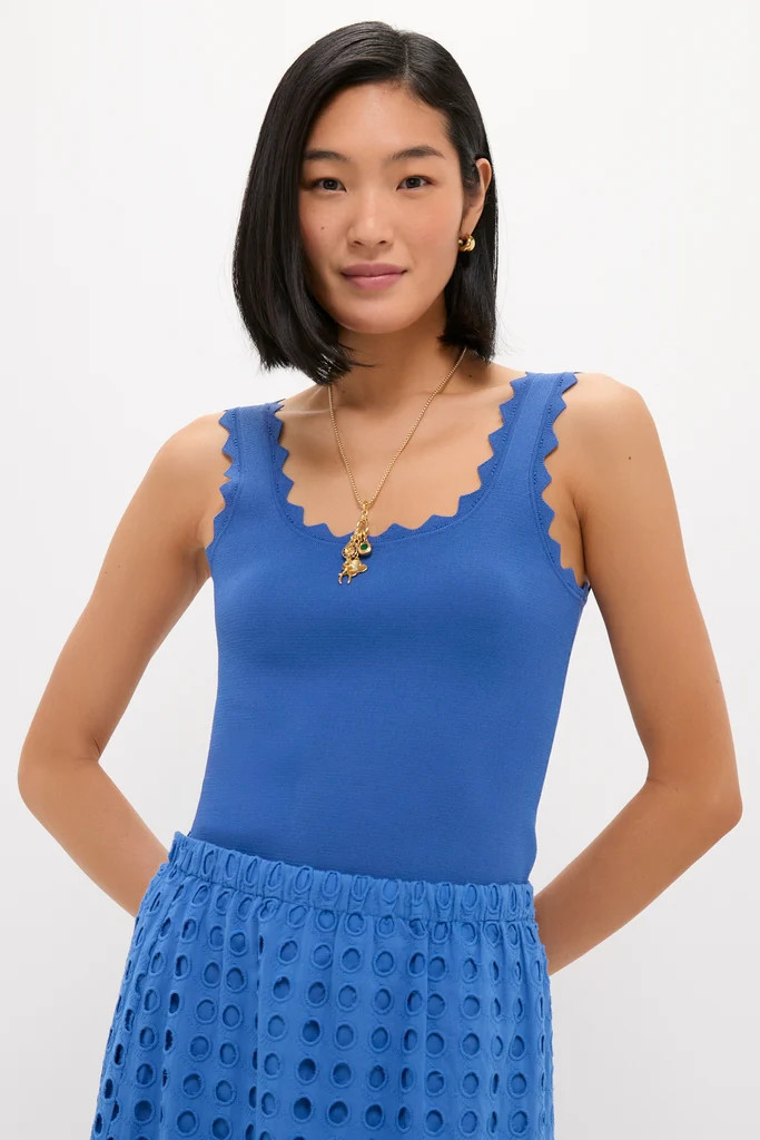 Cobalt Blue Ric Rac Compression Tank | Tuckernuck (US)