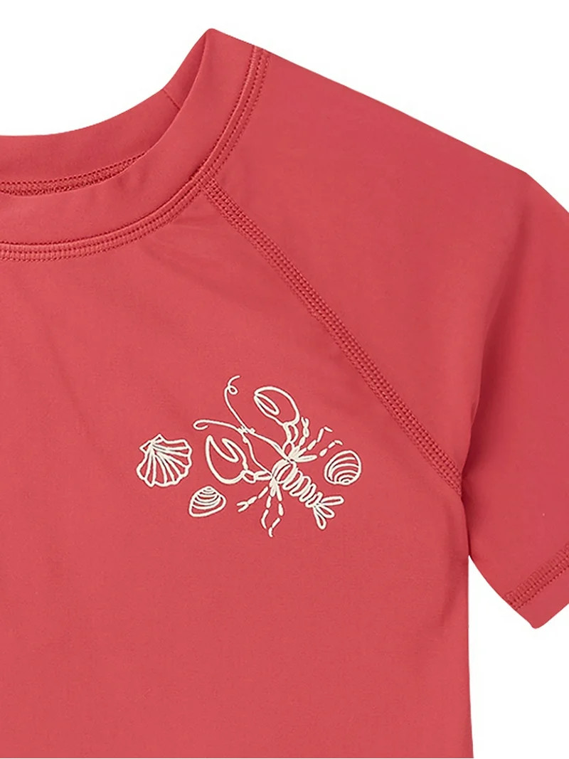 Modern Moments by Gerber Baby and Toddler Boy Short- Sleeve Rash Guard and Short Set, 2-Piece, Si... | Walmart (US)