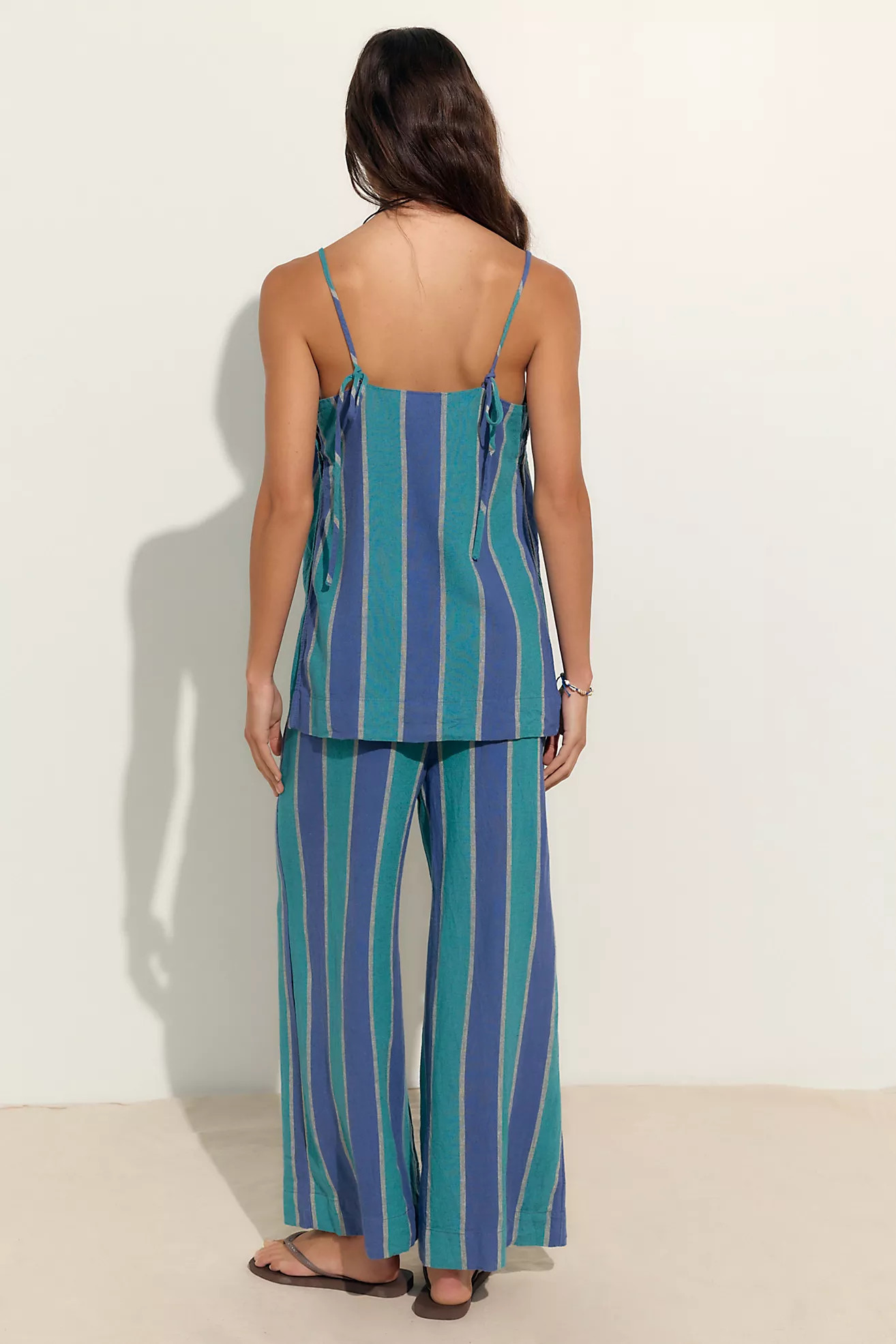 Sightseer Linen Striped Pant Set | Free People (Global - UK&FR Excluded)