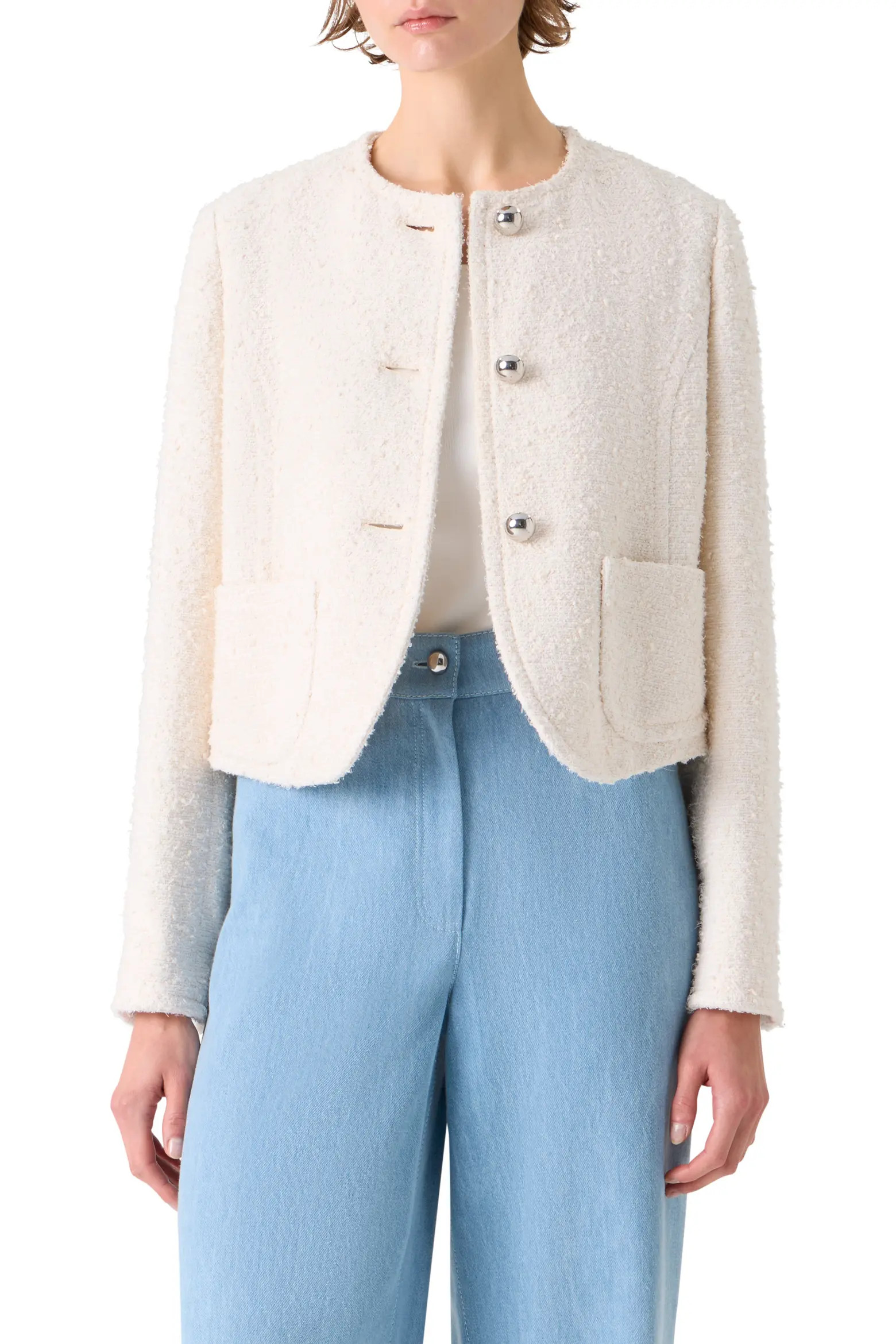 Cotton Blend Bouclé Jacket (Women) | Nordstrom | Nordstrom