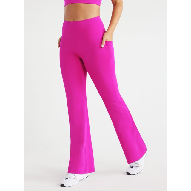 Love & Sports Women's Active Flare Pants, 30” Inseam, Sizes XS-XXXL | Walmart (US)