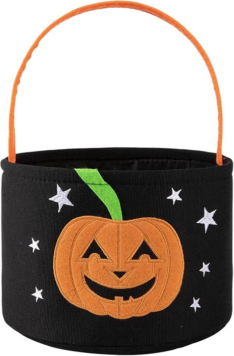 OIASKET Halloween Trick or Treat Bucket\uff0cHalloween Pumpkin Basket Candy Bag for Kids Gift Bas... | Amazon (US)