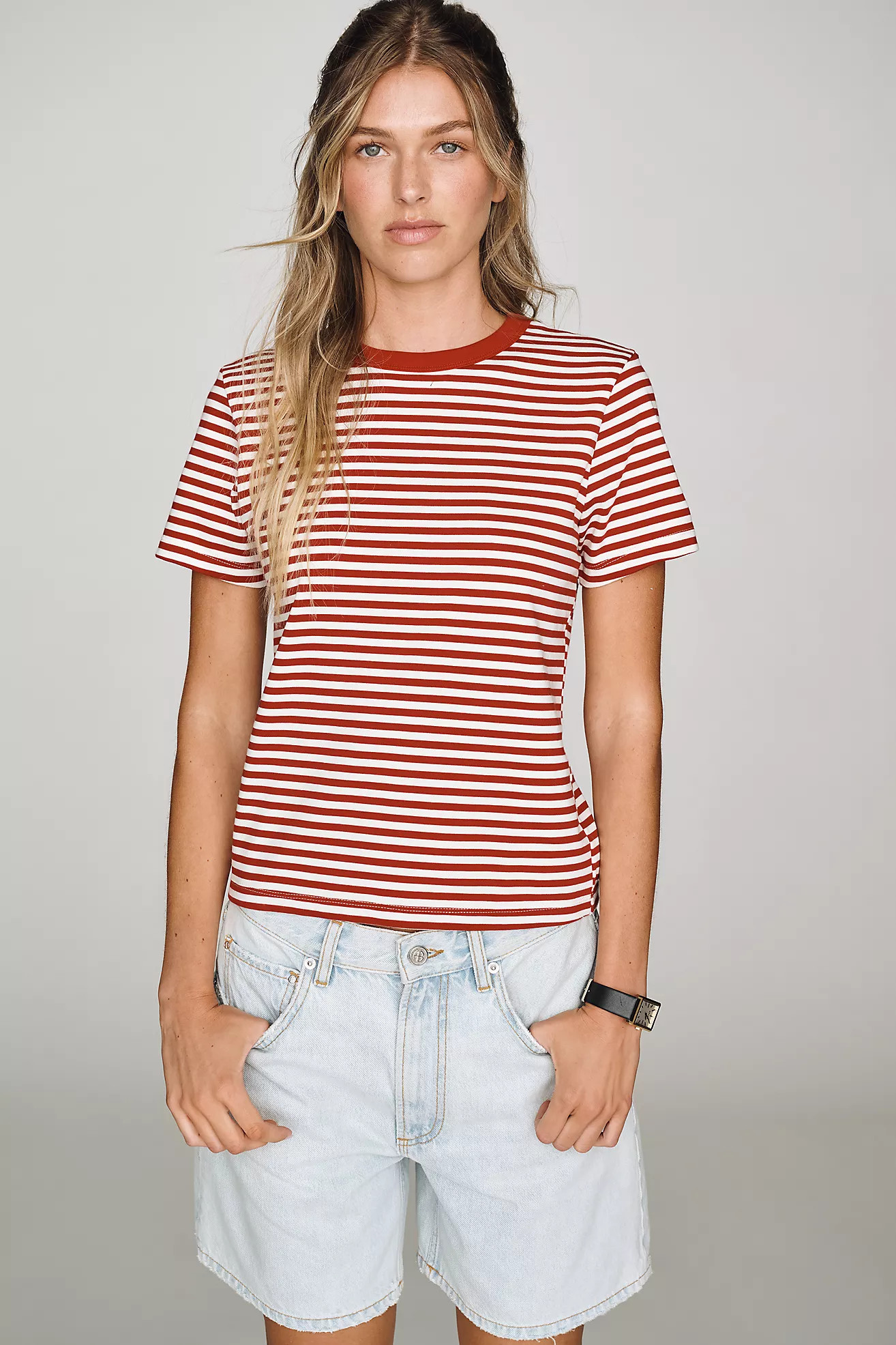 Alba Shrunken Tee | Anthropologie (US)