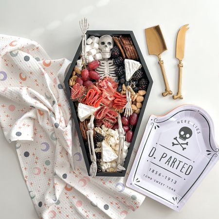 Make a CharBOOterie board for Halloween with a coffin box & a possible skeleton!  I love to make this each year for my fam to enjoy while we match spooky movies. 

#halloween #halloweeninspo #holiday #charcuterie #food #amazon #target #home #kitchen

#LTKparties #LTKHalloween #LTKfamily