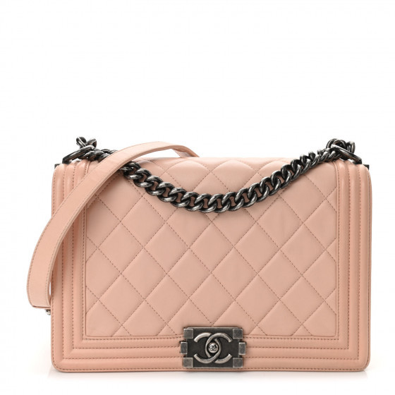 CHANEL Calfskin Quilted New Medium Boy Flap Light Pink | FASHIONPHILE | FASHIONPHILE (US)