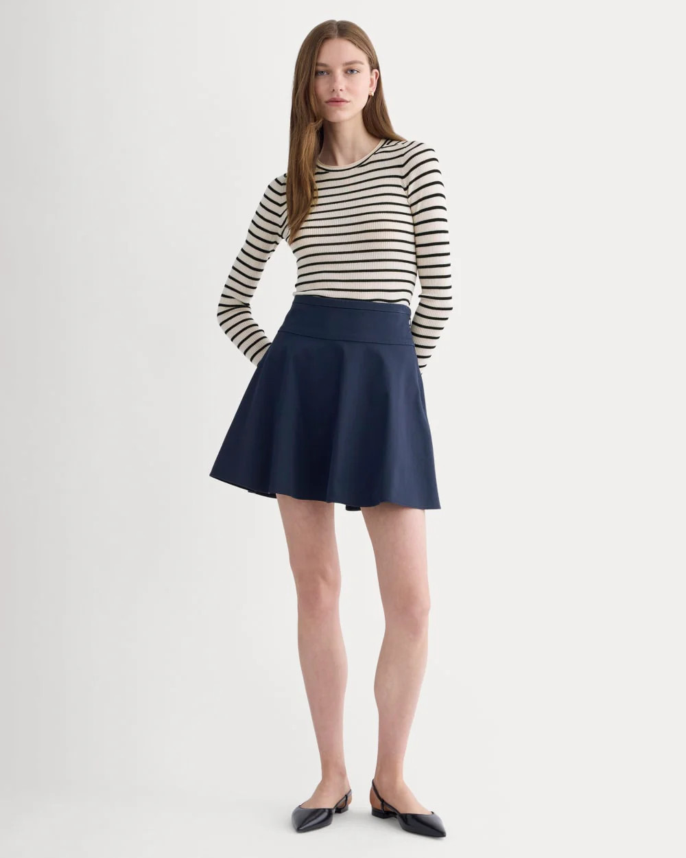 The Circle Mini Skirt | Navy | Everlane