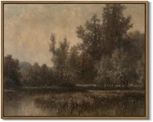 Vintage Landscape Art Prints Forest Lake Scenery Wall Art Moody Swamp Pictures Wall Decor Nature ... | Amazon (US)