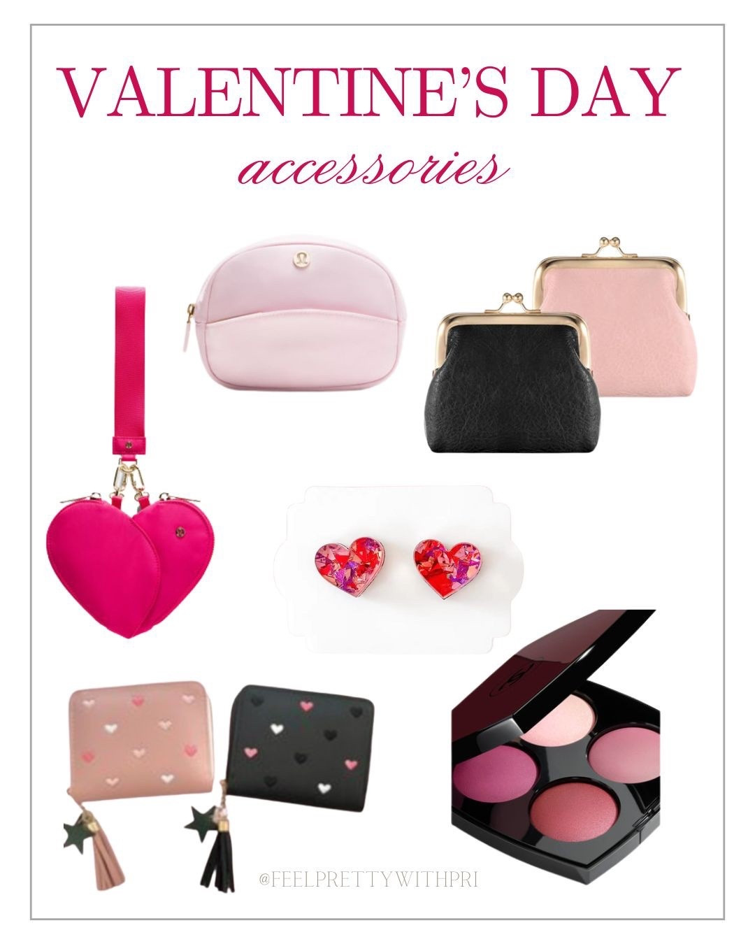 Pink and red accessories for Valentine’s Day, Valentine’s Day gift ideas, pink aesthetic, crossbody, pouch, wallet, blush palette

#LTKHome #LTKValentine #LTKBeauty
