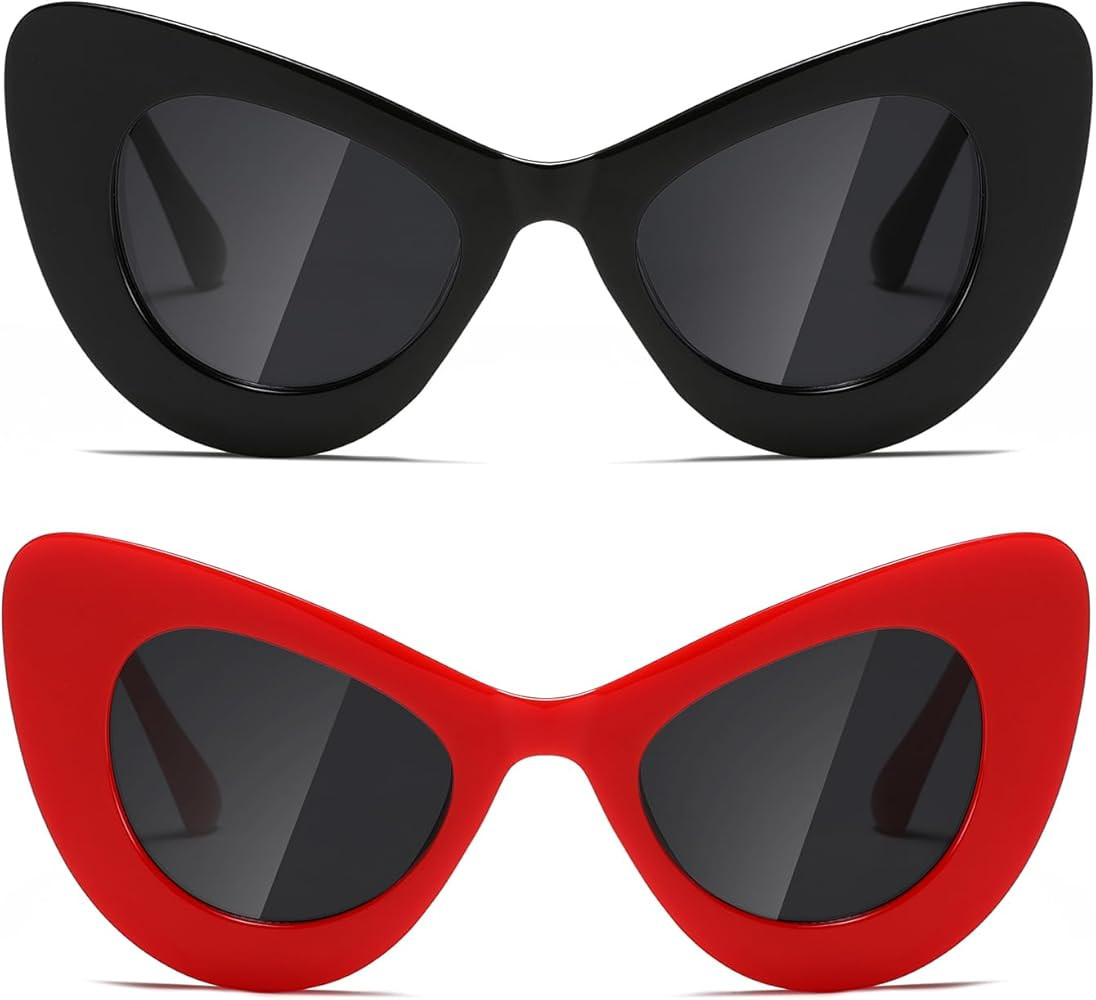 TIANYESY Sunglasses Womens Cat Eye Style Trendy Men Shades | Amazon (US)