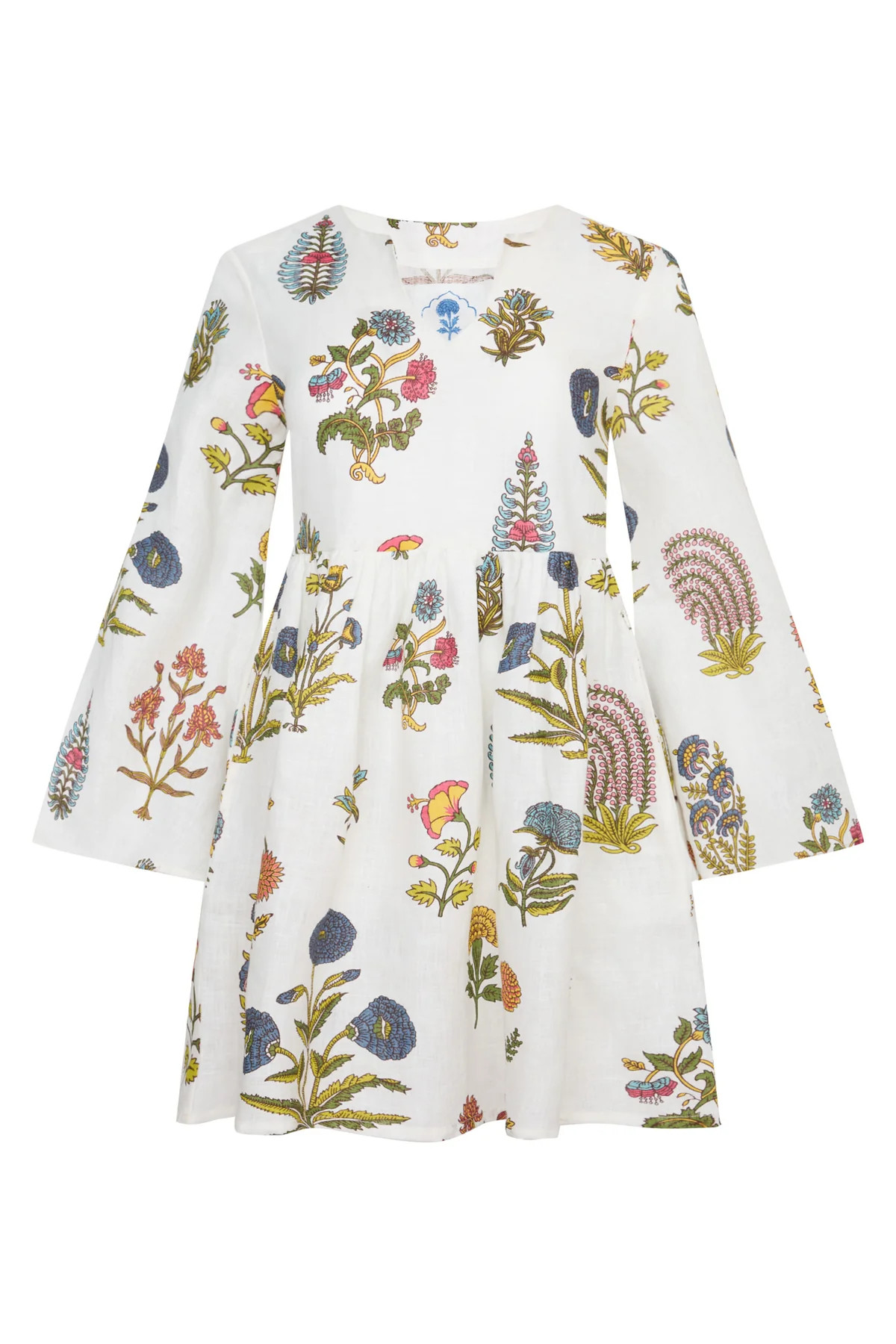 Lugano Mini Dress in Botanical | Over The Moon