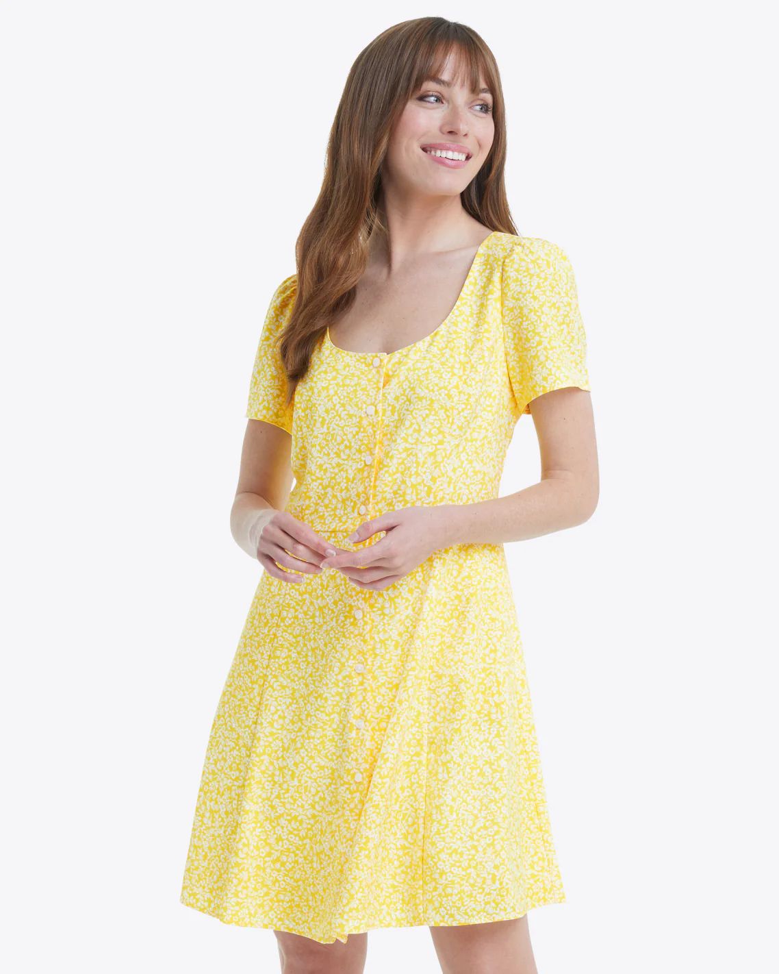 Bonnie Mini Dress in Golden Floral | Draper James (US)