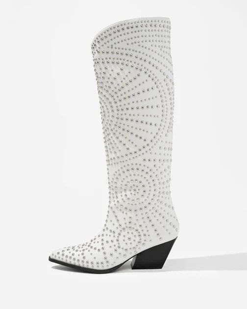 Billini - Zachariah Studded Boot - White | VICI Collection