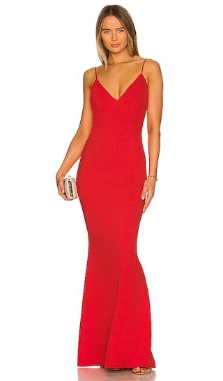Bambina Gown in Cherry | Revolve Clothing (Global)