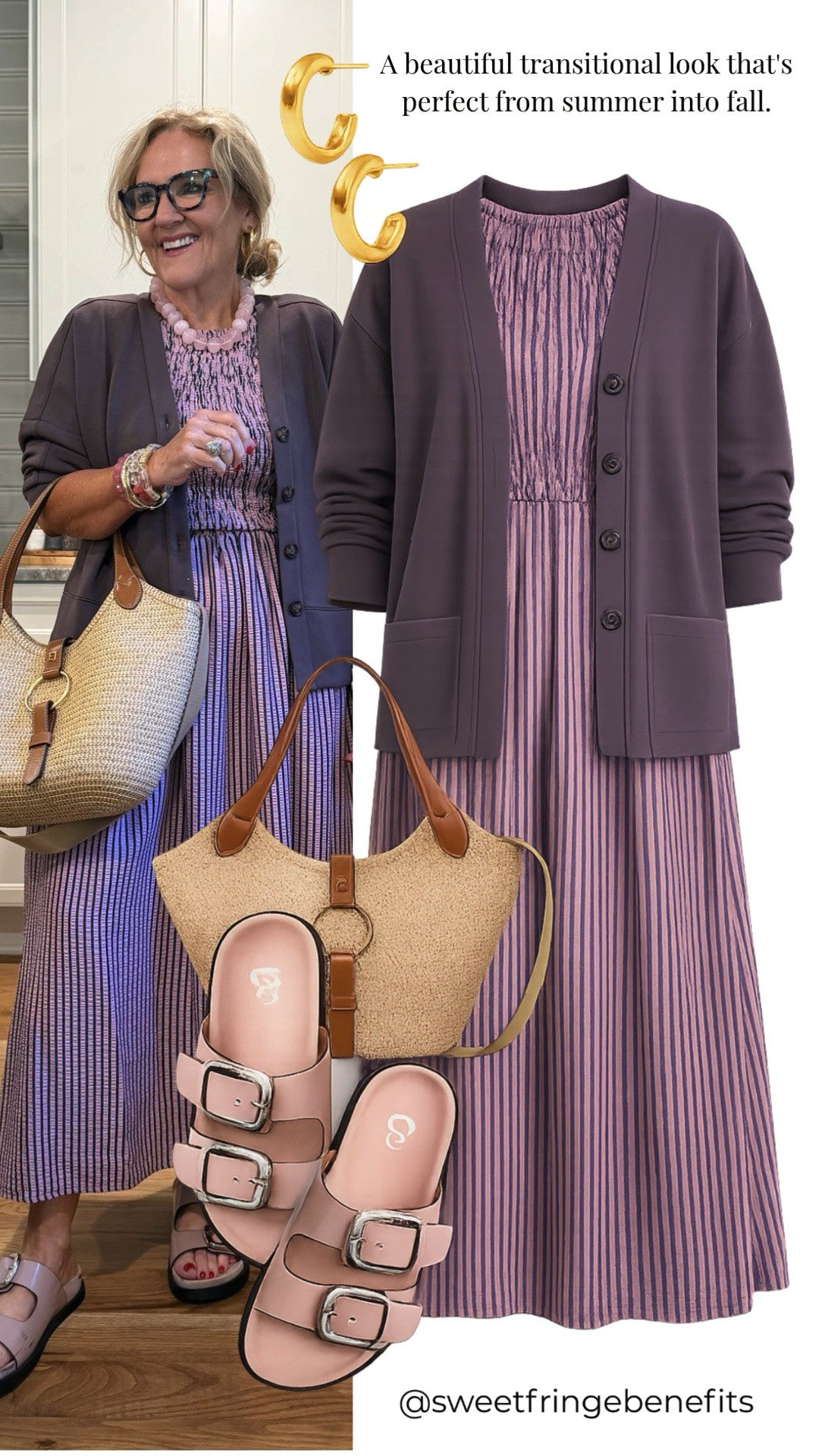 This flowy maxi dress is one of those effortless pieces you can wear from summer straight into fall. Layer it with a lightweight knit jacket, add a woven tote and comfortable flats, and you have an elevated everyday look that's perfect for brunch, church, vacations, or date night.

💡 LTK MADE EASY
❤️ Heart = Support my posts!
🔖 Save = Get sale & restock alerts
📋 Lists = Keep favorites organized
📲 Share = Send lists and products to a friend. Hello, Christmas List!
💬 Comment = Ask me anything about what I'm wearing. :-)

#LTKootd #LTKSeasonal #LTKOver40