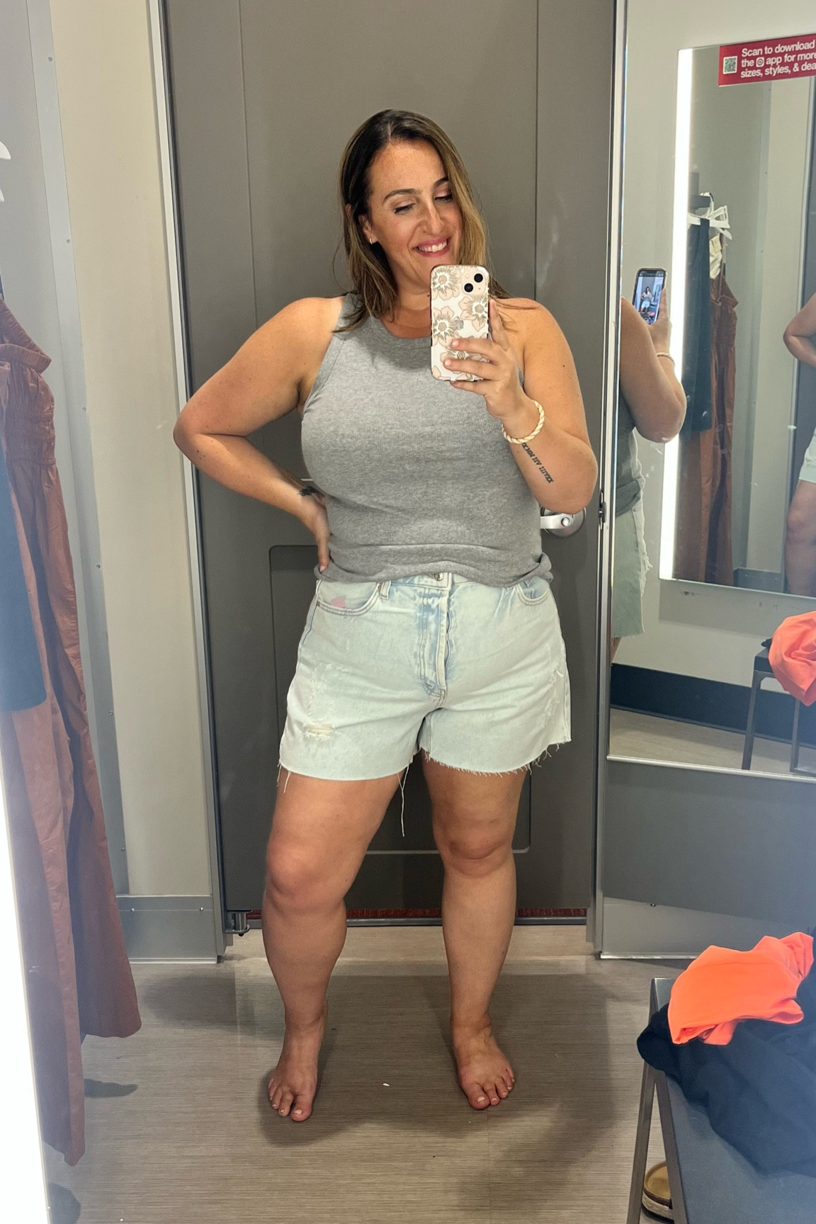 Just a simple target look! Button fly shorts with a ribbed tank. Size up one in the shorts!

#LTKsalealert #LTKstyletip #LTKcurves