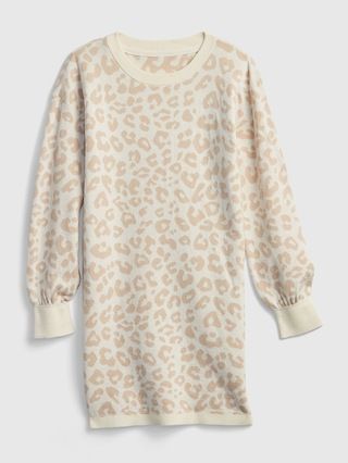 Kids Animal Print Sweater Dress | Gap (US)