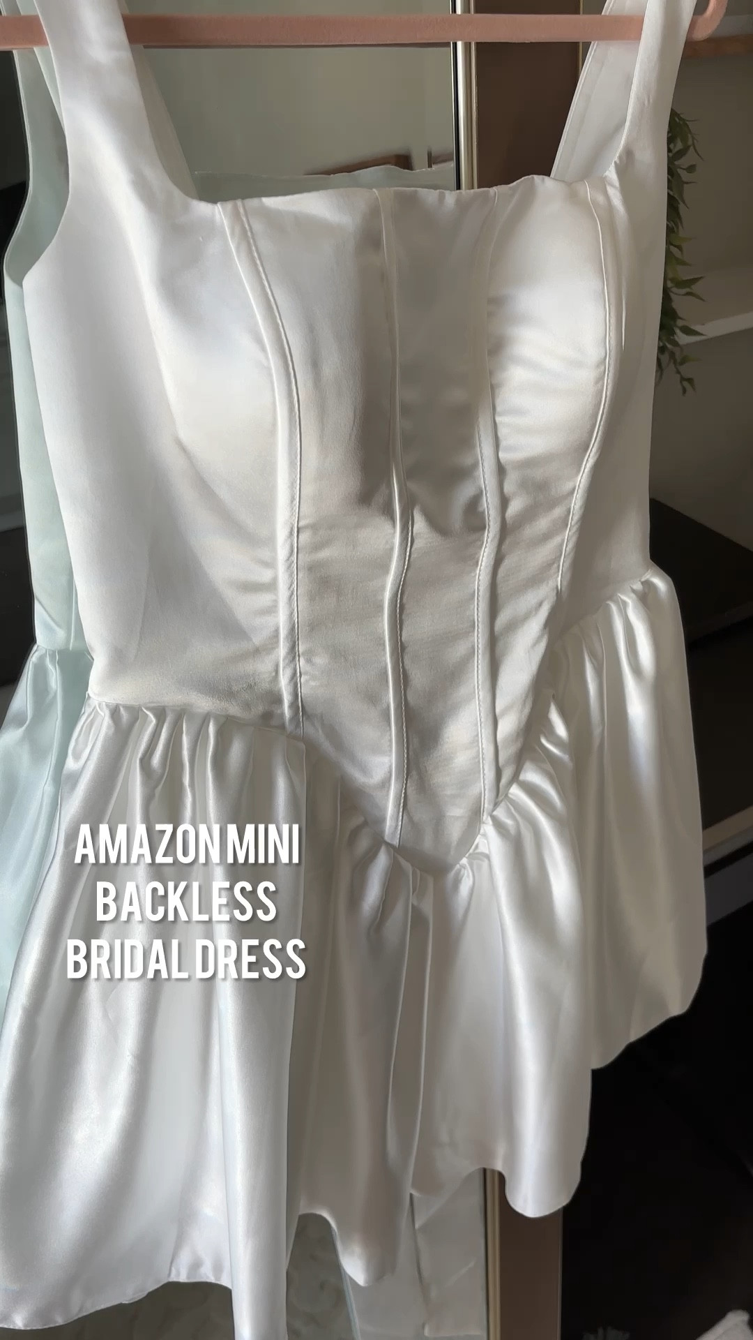 Bow A Line Backless Evening Party Gowns Satin Short Formal Dresses. Bride to be dress. bride outfit for bachelorette party, bride to be outfits, bridal dress, bridal outfit ideas 2024, bride dress for rehearsal 

#LTKVideo #LTKParties #LTKWedding