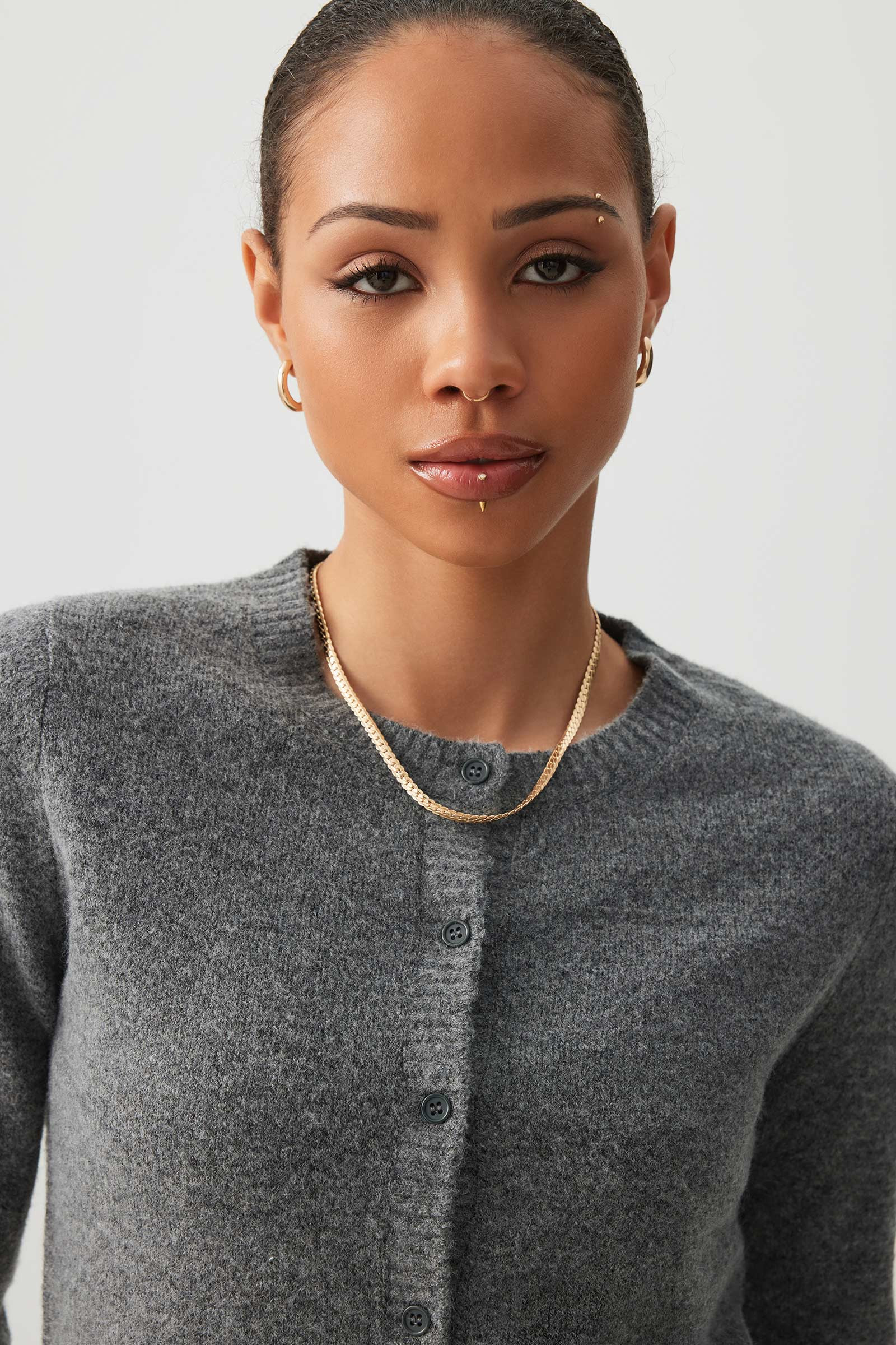 Crew Neck Cardigan | Ardene