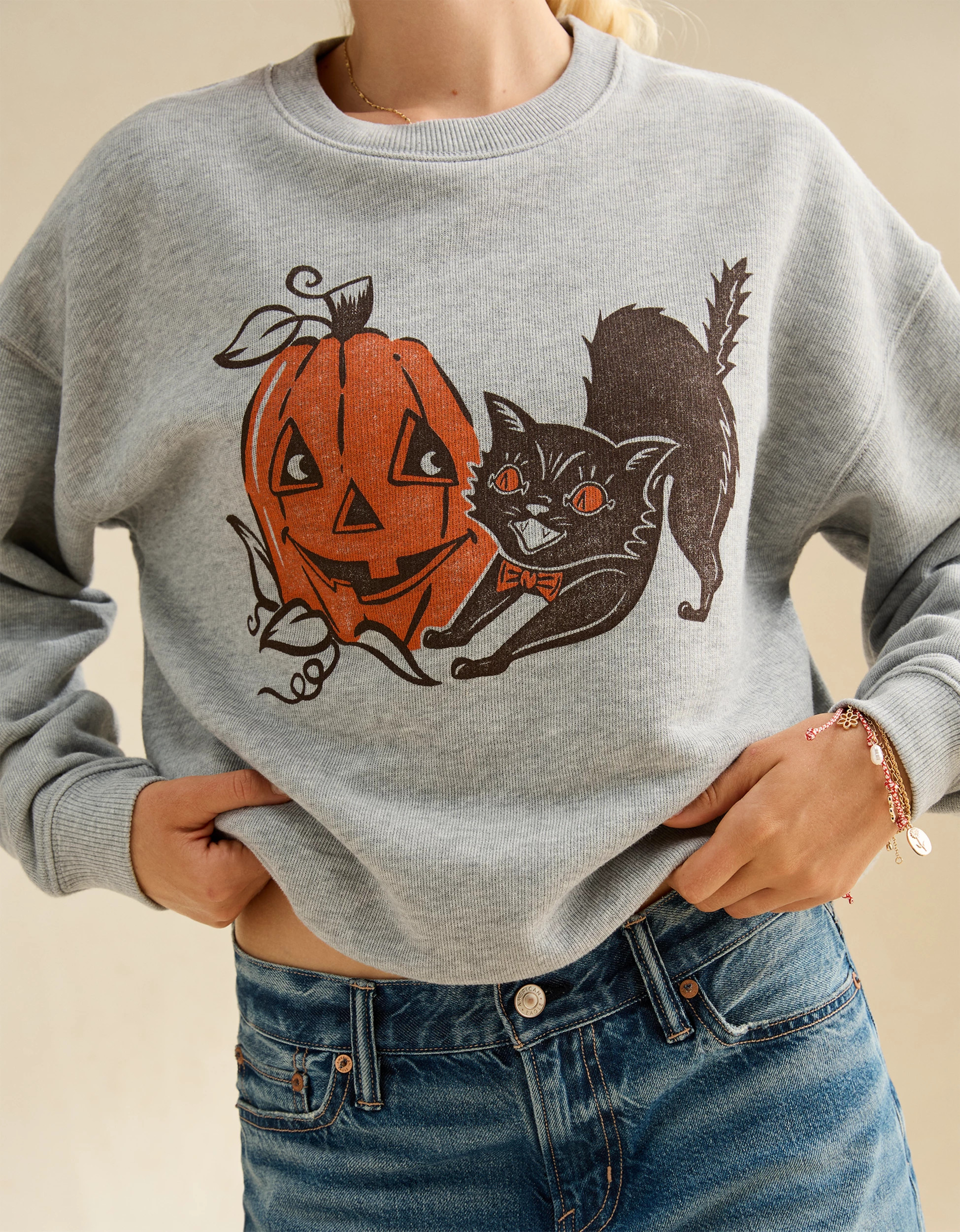 AE Halloween Graphic Sweatshirt | American Eagle Outfitters (US & CA)