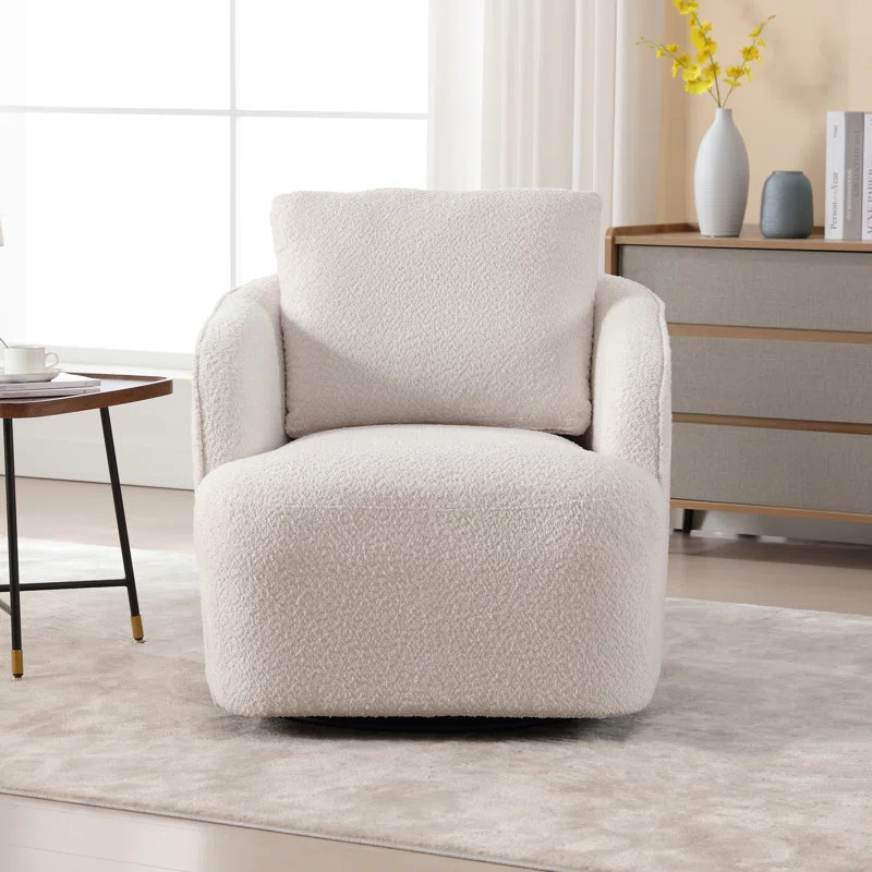 Dalbert 30.3'' Wide Swivel Barrel Chair | Wayfair North America
