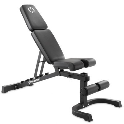 Philosophy Gym Adjustable Weight Bench, Heavy-Duty Flat Incline Decline (FID) Dumbbell Workout Bench for Weightlifting & Exercise - 1500 LB  Capacity | Target