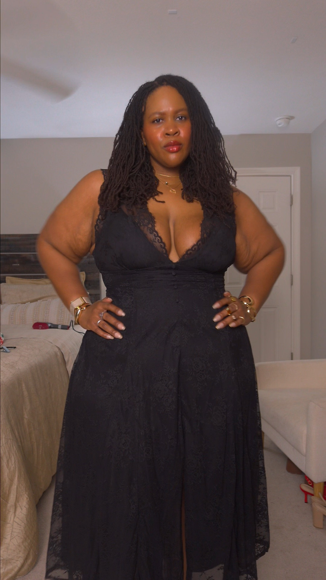 Babyyyyyy this dress is THE ONE!! No bra needed. Built in shapewear AND a 🕳️ down there so you can easily go to the bathroom. I’m wearing this is a size 3X and it is perfection. Getting the red one next!!

#LTKootd #LTKPlusSize