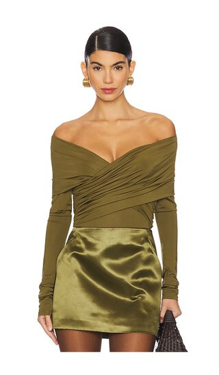 Otto Bodysuit in Olive | Revolve Clothing (Global)