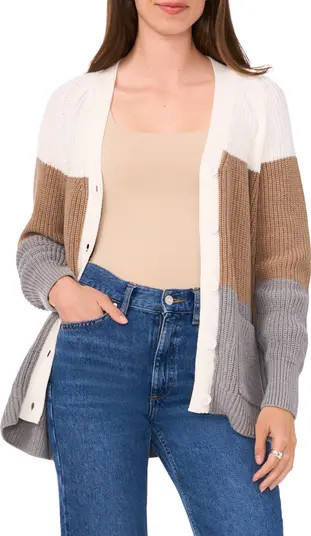 Oversize Colorblock Cardigan | Nordstrom