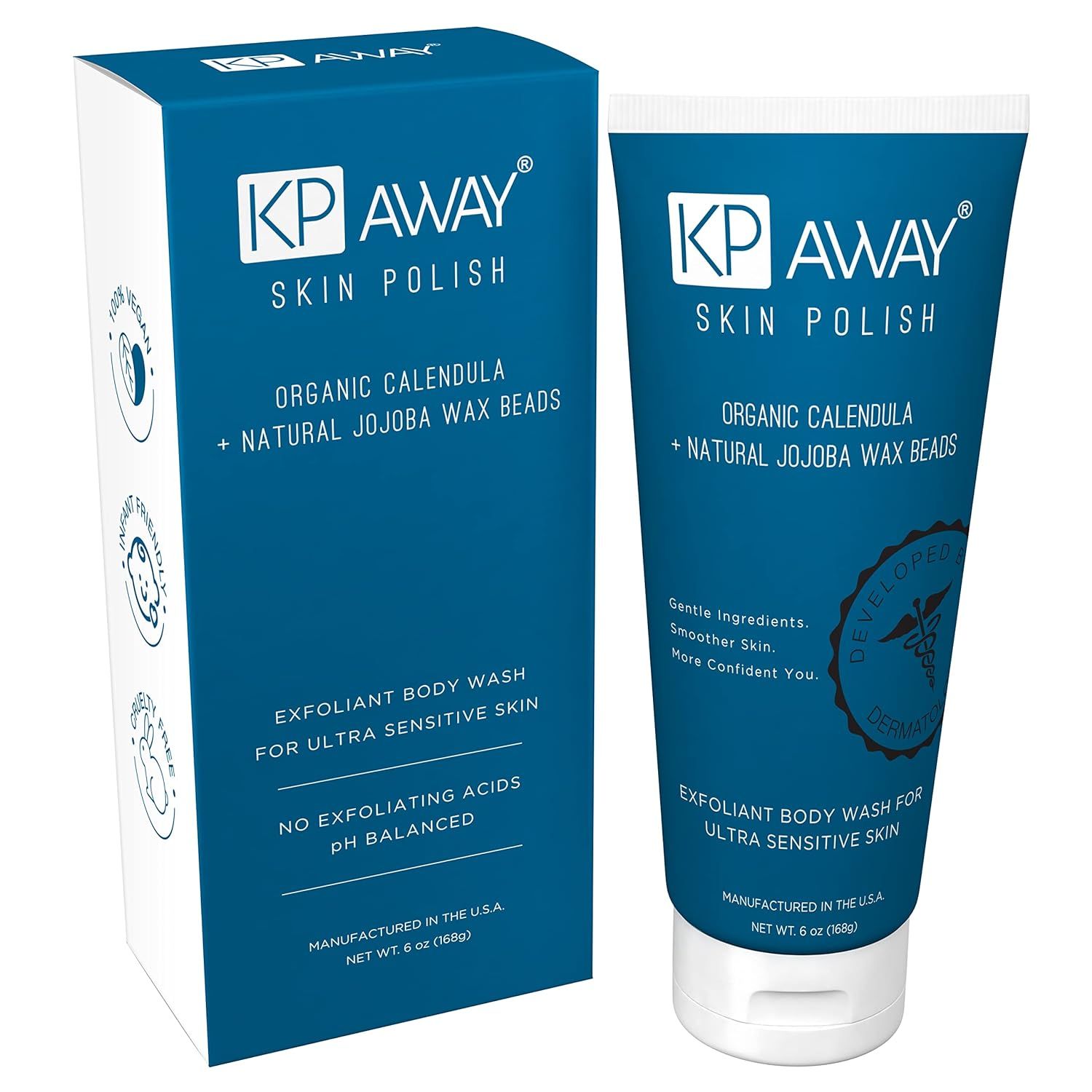 KPAway Skin Polish Keratosis Pilaris Gentle Exfoliating Acid-Free Body Wash for Sensitive Skin | ... | Amazon (US)