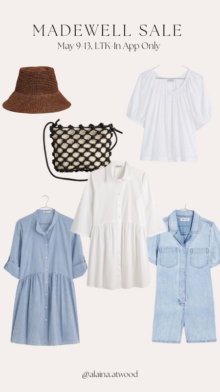 Shop Madewell’s Mother’s Day Sale! Linking some of my favorites! 
madewell sale, mother’s day, denim romper, white dress, white blouse, blue striped dress, bag, hat, women’s style, fashion 

#LTKStyleTip #LTKxMadewell #LTKSaleAlert