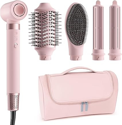 MESCOMB 5 in 1 Hot Air Styler Wrap, High-Speed Hair Dryer, Volumizing Brush with Auto Curlers, Fa... | Amazon (US)
