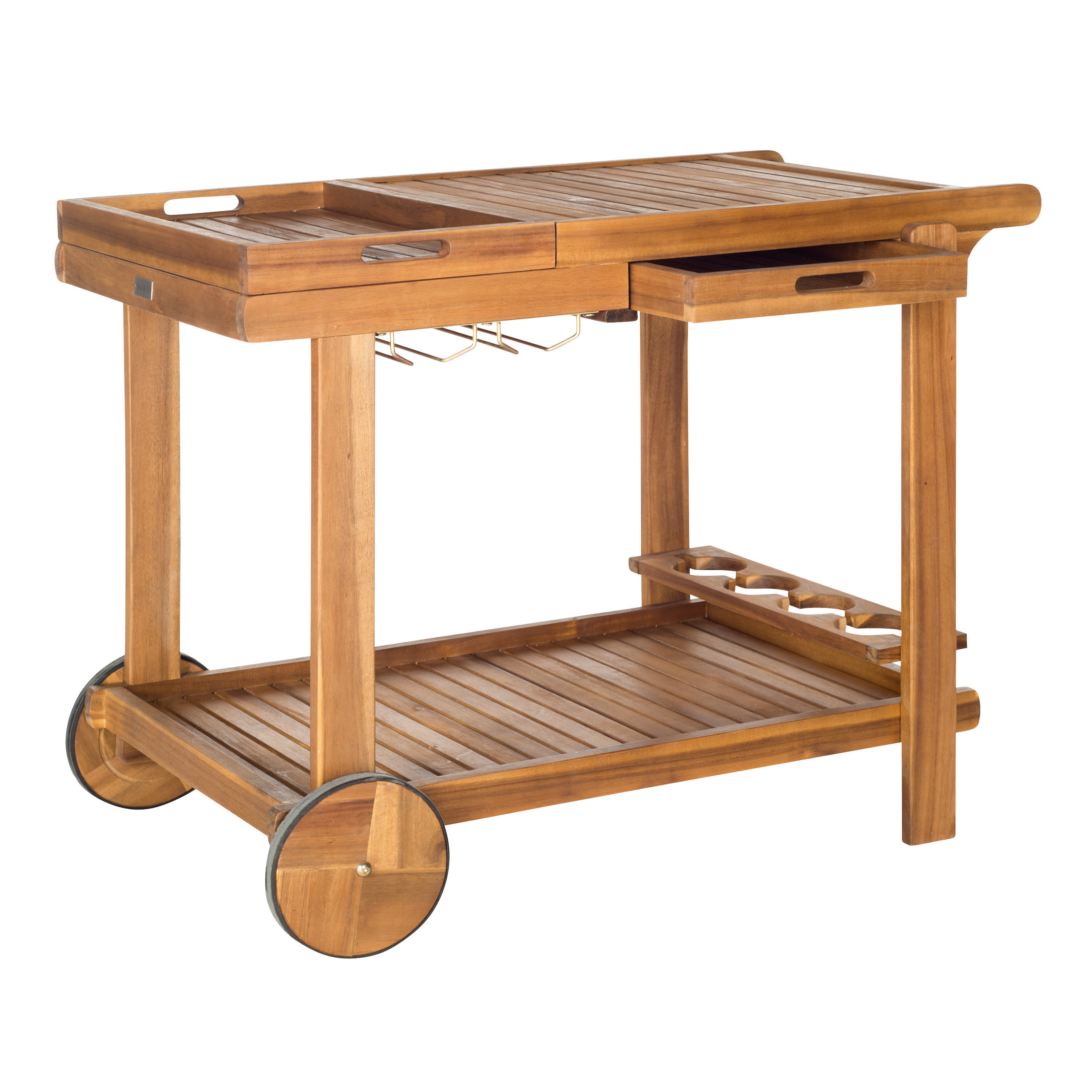 Acacia Wood Outdoor Bar Cart - World Market | World Market