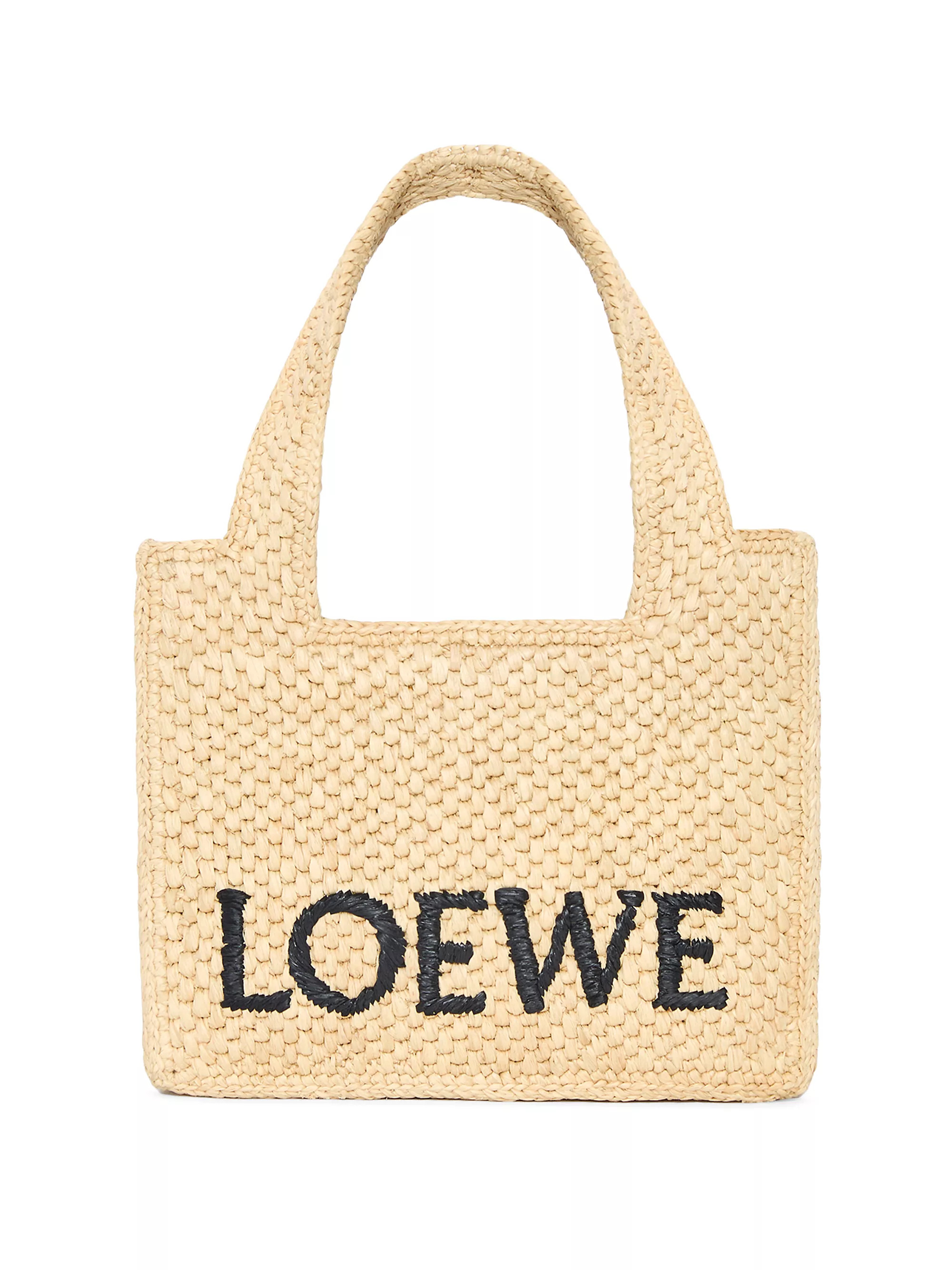 Shop LOEWE LOEWE x Paula's Ibiza Mini Raffia Tote Bag | Saks Fifth Avenue | Saks Fifth Avenue