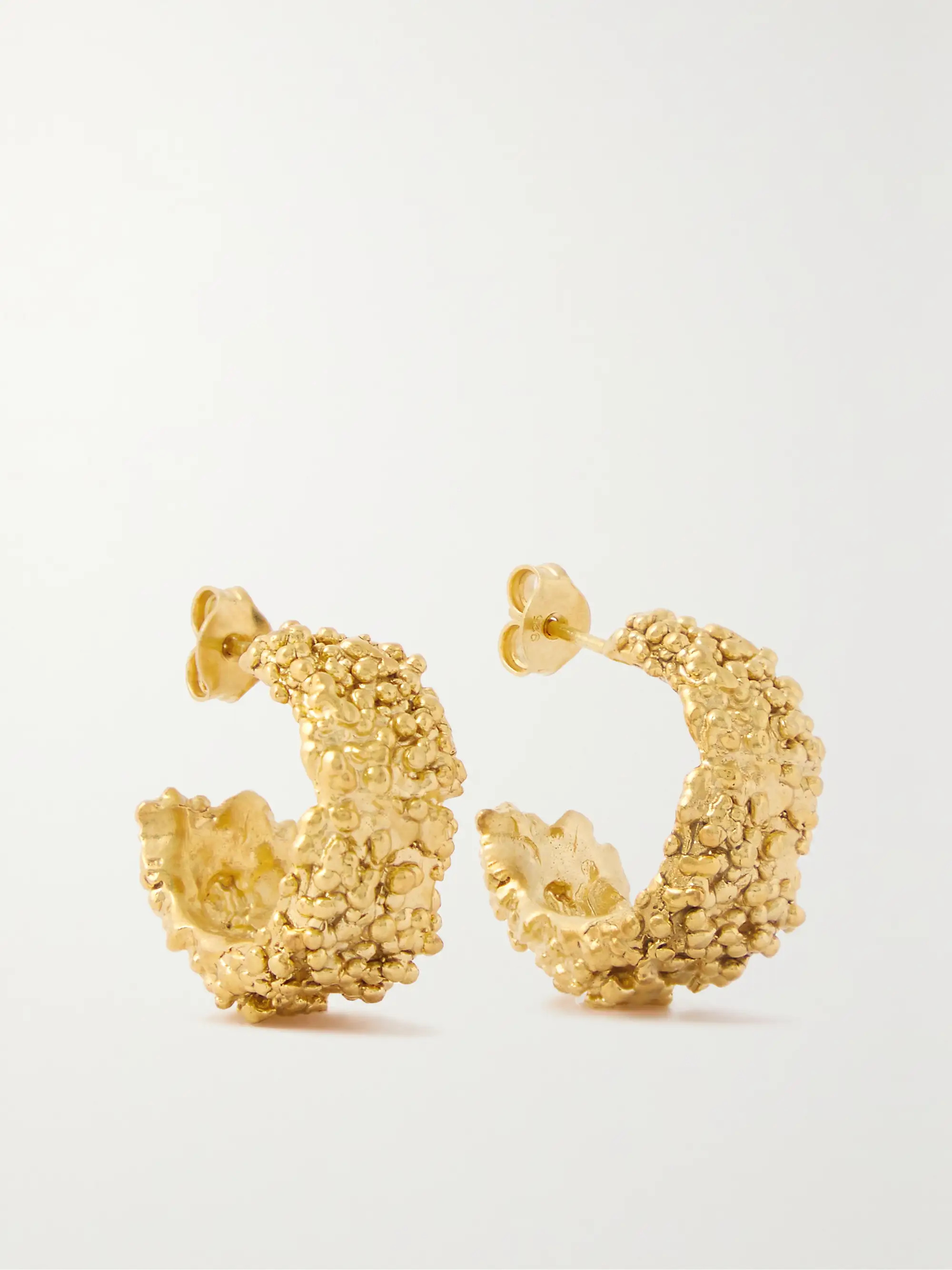 The Rocky Road gold-plated hoop earrings | NET-A-PORTER APAC