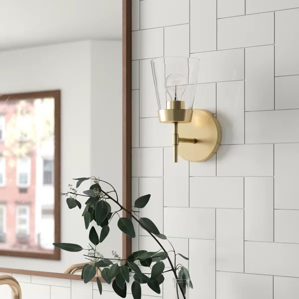 Kaylin 1 - Light Dimmable Armed Sconce | Wayfair Professional
