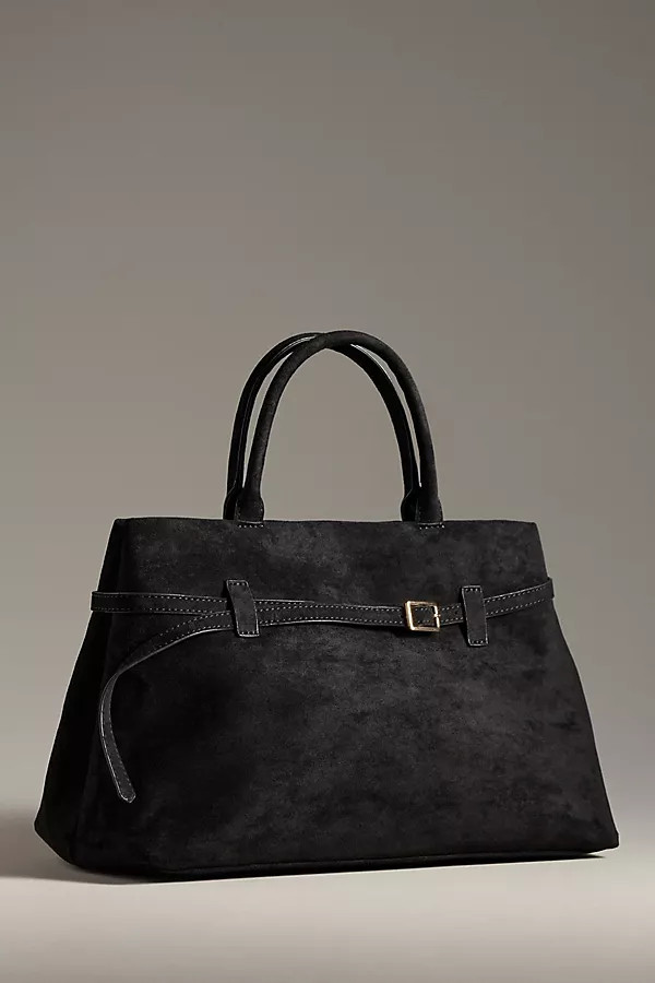 Faux-Suede Doctor Bag | Anthropologie (US)