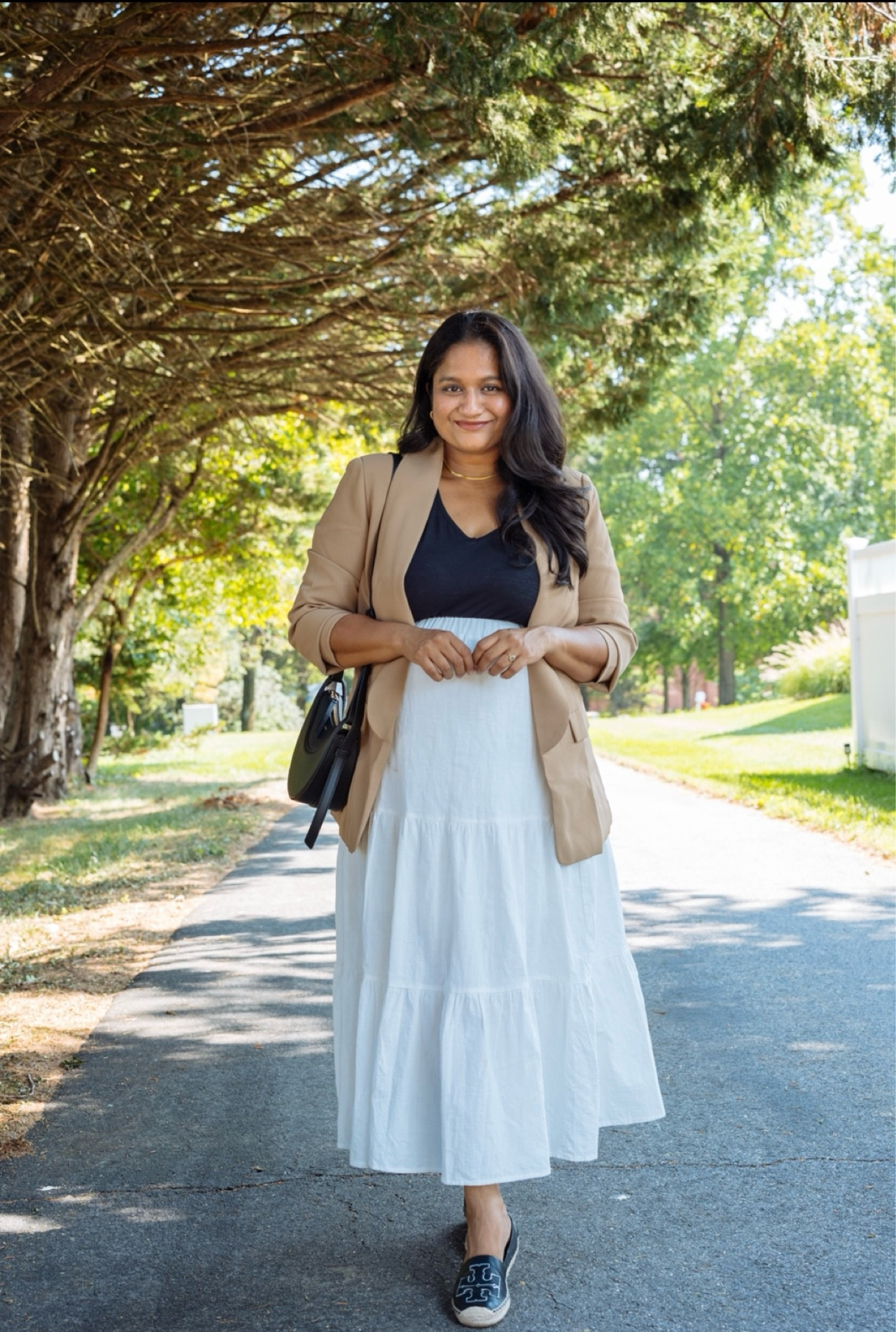 Summer workwear outfit, white skirt outfit

@amazonfashion white skirt in size S
@amazonfashion blazer in size M (clip the 30% off cuopon)
@pact tank top
@toryburch Espadrilles

#LTKBump #LTKWorkwear #LTKFindsUnder50