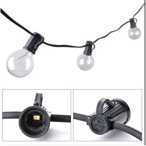 50ft Outdoor String Lights with 50pcs Globe LED Bulbs Shatterproof Weatherproof Plug-in Linkable | Wayfair North America